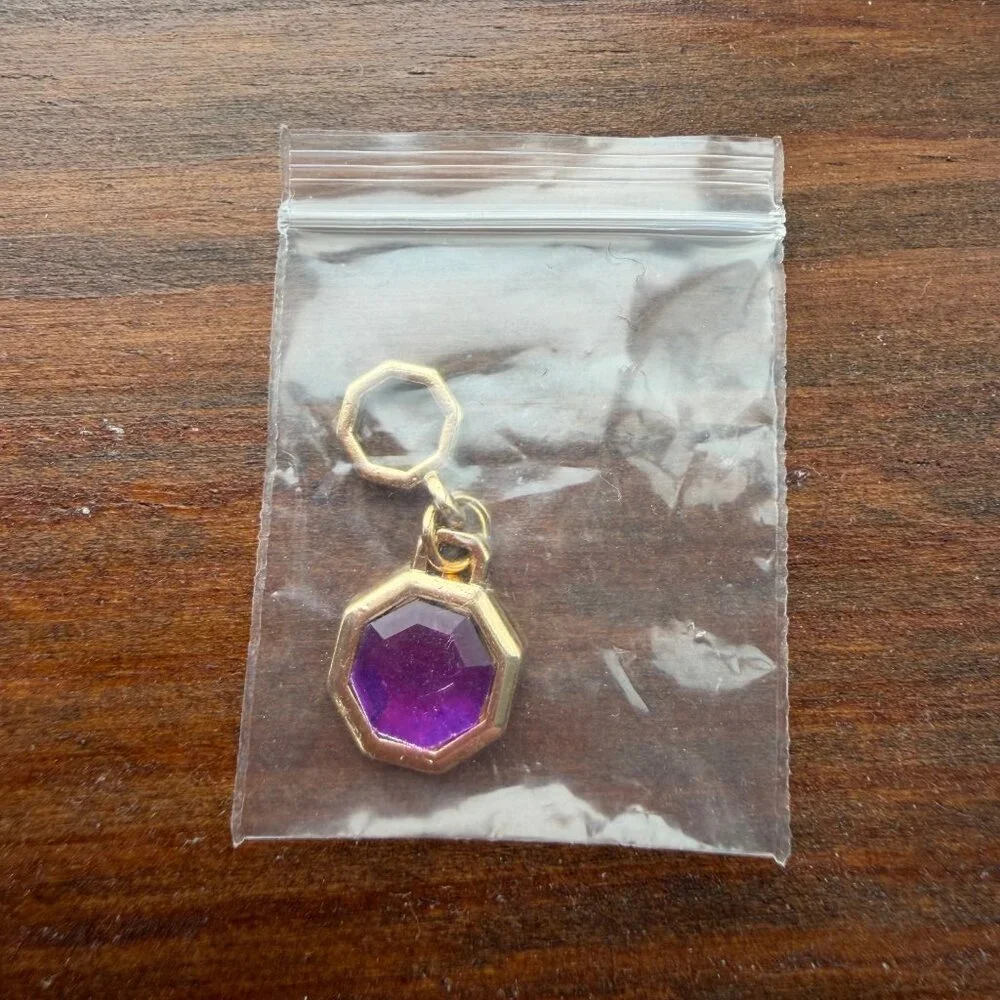 Effy Gold-Tone Amethyst Charm - Picture 6 of 6